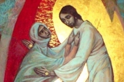 Icon of the Appearance of the Risen Jesus to his Mother - Loyola Hall